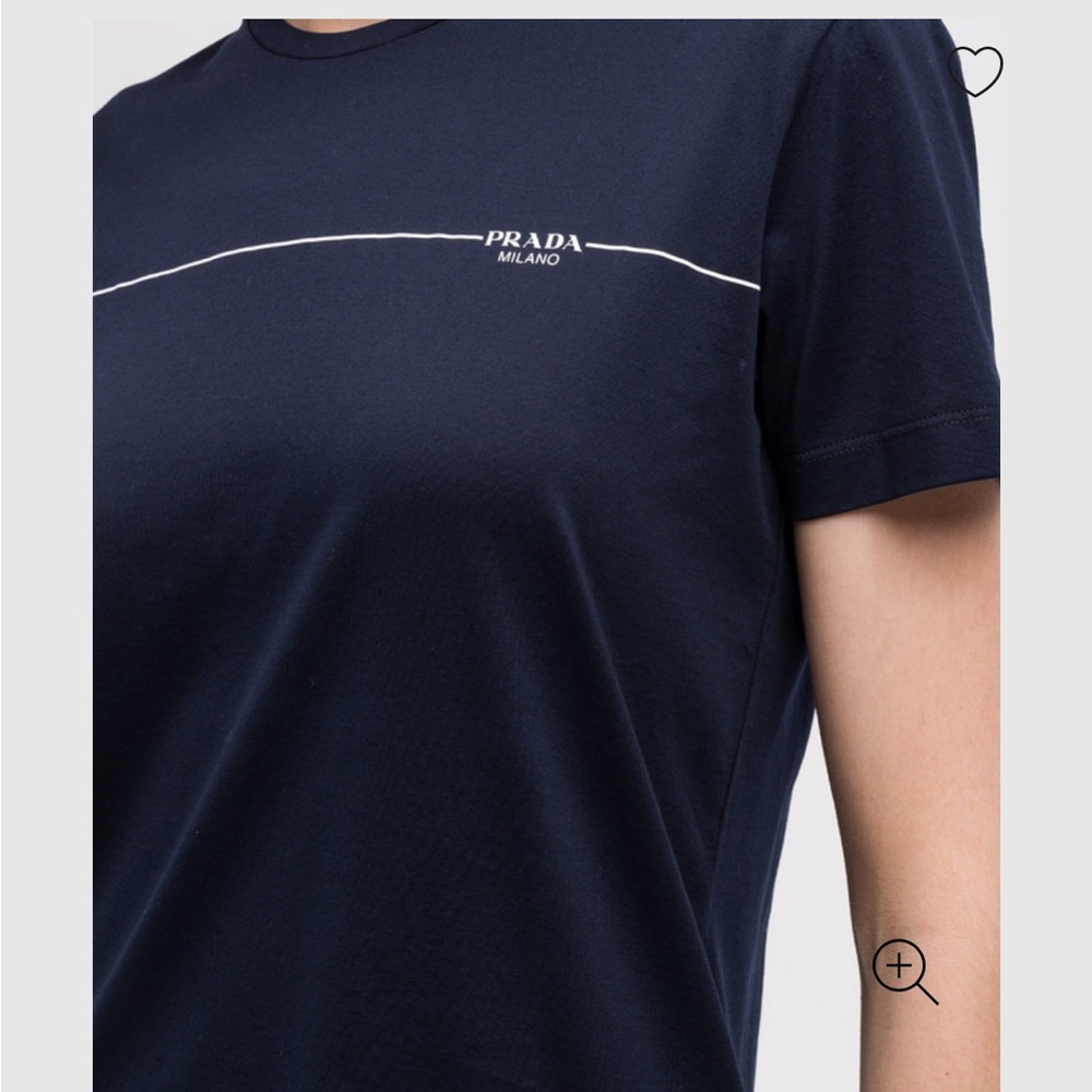 Prada Dark Blue Short Sleeve Tee